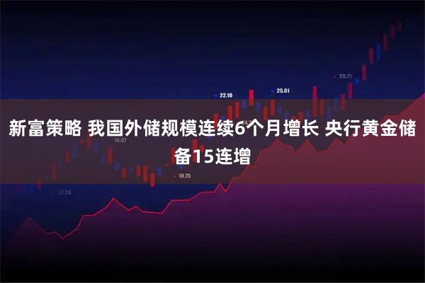 新富策略 我国外储规模连续6个月增长 央行黄金储备15连增