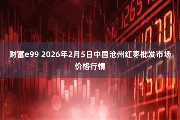 财富e99 2026年2月5日中国沧州红枣批发市场价格行情