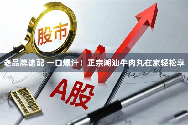 老品牌速配 一口爆汁！正宗潮汕牛肉丸在家轻松享